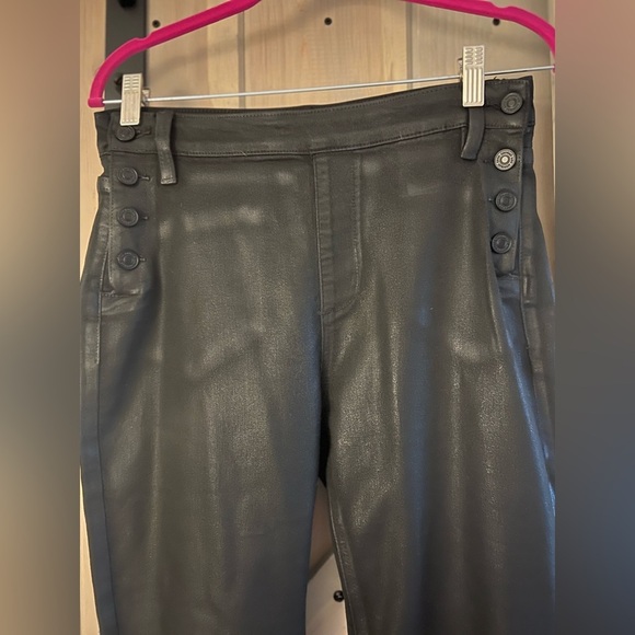 LIKE NEW Kancan Coated Side Button Skinny Jeans - Picture 5 of 5